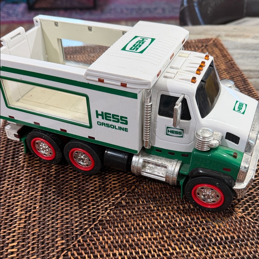 Green and White 2008 Hess Collectible Toy Truck with Working Lights